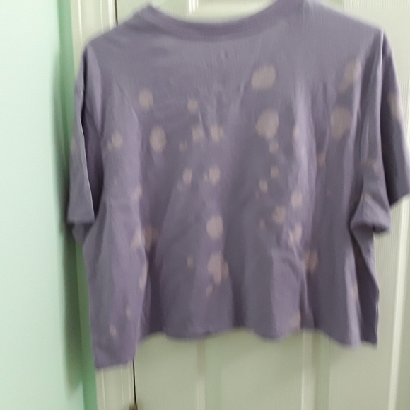 NBA LA Lakers Bleached Cropped Graphic Tee NWT - Picture 5 of 7